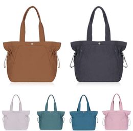 lulul emen womens Side Cinch Shopping Bag Outdoor sports One shoulder Tote bag nylon Beach bags luggage travel Crossbody handbags pochette purse awtwat