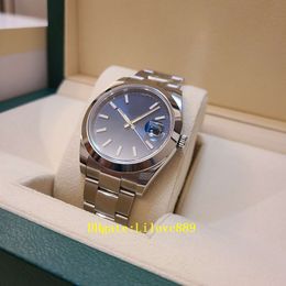 Completely Watch 41mm New Release 126300 Blue Jubilee Fluted Full Set BP Automatic Mechanical Sapphire Glass MEN Watches Waterproof Original Packaging