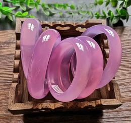 Bangle Natural Pink Jade Handcarved Real Bracelets Stone Women Add