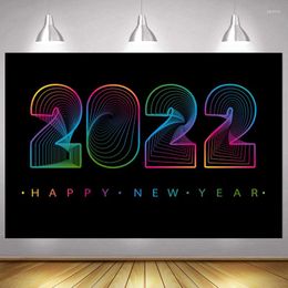 Party Decoration Merry Christmas 2023 Happy Year Background Cool Fluorescence Pography Backdrop Wall Po Shoot Banner