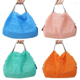 Storage Bags Foldable Shopping Tote Reusable Polyester Portable Women's Handbags Folding Drop