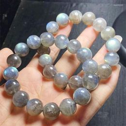 Bangle Natural Labradorite Bracelet Crystal Bead Healing Stone Fashion Gemstone Jewellery Gift 1pcs 11mm