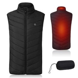 Outdoor Jackets Jackets&Hoodies Lightweight Winter Warm Waistcoat Electric Heating Vest USB Charging Heated Coat Commuting Walking Thermal