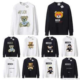 moschino hoodie Graphic Print Hoodies Perfect Oversized Autumn Womens Designers Hoodys Sweater Sports Round Neck Long Sleeve 4FNL