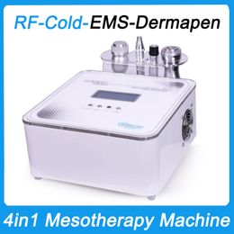 RF Lifting Cryo Cooling Therapy EMS Micro Current Bio Anti Aging Dermapen Micro Needling System Facial Care Skin Rejuvenation 4in1 Mesotherapy Beauty Machine