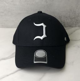 Fashion Brand Team Baseball Cap Letter Embroidery Curved Brim Peaked Caps All-Match Sun Protection Hat