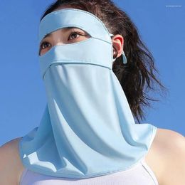 Scarves Face Silk With Neck Flap Womne Neckline Mask Men Fishing Summer Sunscreen Gini