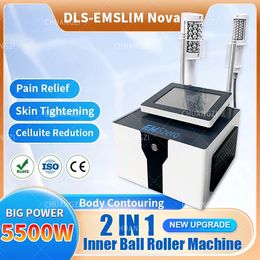 2023 New 14 Tesla RF Vertical Slimming 5000W EMSZERO Plus Roller Equipment 2 Handles Fat Decomposition Muscle Booster Fitness Beauty Instrument