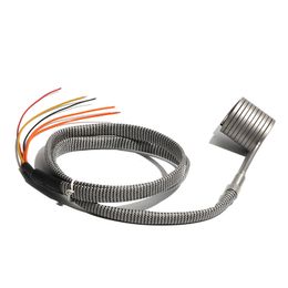 17/18mm Electric Hot Runner Spiral Coil Nozzle Band Heaters Heater Electric Heating Element with K Thermocouple 3.3x3.3mm Cross-section