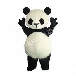 Adult size Panda Mascot Costumes Halloween Fancy Party Dress Cartoon Character Carnival Xmas Advertising Birthday Party Costume Outfit