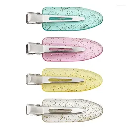 Hair Accessories 6cm Clear Crystal Girl Hairpin Duckbill Bangs Clip Baby Colourful Glitter Pin Sparkle Style