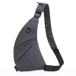 Waist Bags Men's Multi-Functional Shoulder Bag Messenger Digital Display Gun Package Leisure Anti-Theft Breast