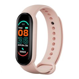 M6 Smart Bracelet Health Monitoring Bluetooth Link Men Sand Women S Sports Pedometer Smart Watch For Apple Android