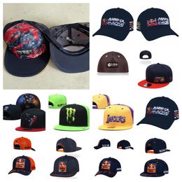 Newest All team Logo Designer Adjustable Snapbacks Fitted hats Embroidery Football Basketball Mesh flex Beanies Flat Hat Hip Hop Sport Outdoors Closed cap mix order