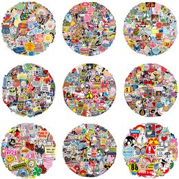 100PCS No Repeat Cute Cartoon Stickers Anime Car Roadster Graffiti Stickers Bike Luggage Laptop Skateboard Water Bottle Decals 11 Styles