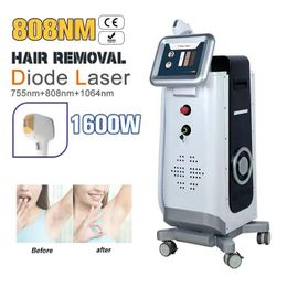 Painless diode Laser Hair Removal Machines 3 waves With coherent laser transmitter1064nm 755nm 808nm Permanent Hair Removing Machine supper cooling systems