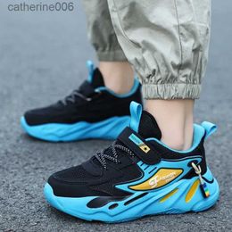 Sneakers 2023 Children Sneakers for Boys Mesh Breathable Running Sports Shoes Kids Girls Flat Casual Shoes Optional Leather Big Size 40L231106