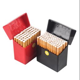 2023 Smoking Pipes 50 large-capacity portable plastic personalized coarse cigarette storage box moisture-proof sealed male hand-rolled cigarette case cigarette