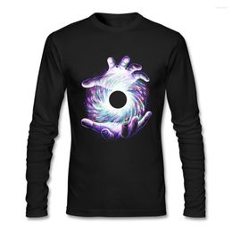 Men's T Shirts Big Size Primer Shirt Crazy T-shirts Graphic Long Sleeve Birthday Gift A Hole In My Hand Autumn Printing Men Cartoon Casual