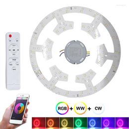 Ceiling Lights Smart Wifi LED Lamp Chip Beads 36W Module DIY Light Board Tuya APP Bluetooth Control RGB WW CW Dimming