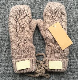 Fashion gloves Men women short fried dough twist gloves knitted acrylic warm half finger gloves