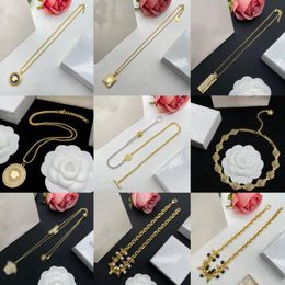 Multiple Styles Necklaces Top quality Classic Metal Crystal Pendant Necklace Designer Couples Hip-Hop Necklace Unisex Luxury Brand Necklaces Birthday gift