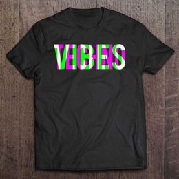 Men's T-Shirts Techno Vibes Raver Dj Party Festival Edm Rave T Shirt Oversize T-Shirt Men's Shirts Men's T-Shirt Cl296B