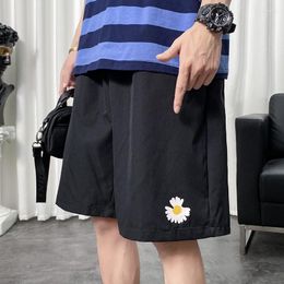 Men's Shorts Daisy Print For Mens Summer Fashion Trends Plus Size Streetwear Teenage Baggy Beach Sweatpants Hawaiian Oversized Clothes