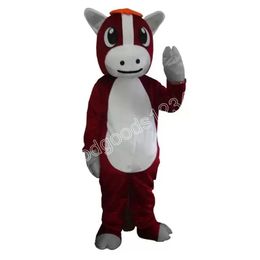 Adult size Horse Mascot Costumes Halloween Fancy Party Dress Cartoon Character Carnival Xmas Advertising Birthday Party Costume Outfit