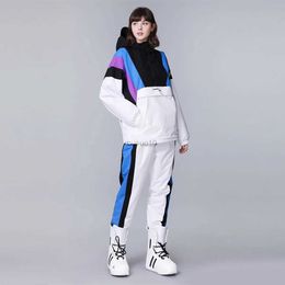 Other Sporting Goods Ski Suit Set Women Man Winter Women Jackets and Pants Warm Waterproof Women Jackets Pants Outdoor Ski Bike Camping HKD231106