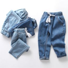 Jeans Lawadka Summer Thin Children's Boys and Girls' Jeans Pants Cotton Children's Boys and Girls Trousers Casual Denim High Quality Age 2-10 230406