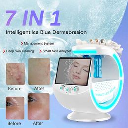 Hydra facial dermabrasion Facial skin analysis machine skin deep cleaning wrinkle removal machine 7 in 1