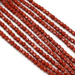 Beads Selling Natural Stone Semi-precious Stones With Irregular Faceted Square For Making Necklace Bracelet Size 5x5mm Gift