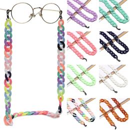 Eyeglasses chains Acrylic Sunglasses Chains Glasses Chain Straps Necklace Chunky Lanyards Neck Holder Cord Face Mask Rope 231106