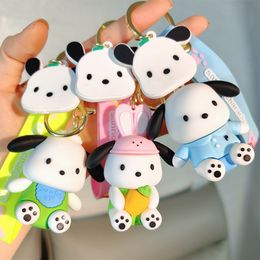 Cartoon sanrio Pacha Dog Keychain Ring Cute Toy Car Keychain Bookbag Pendant Small Gift