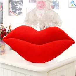 Pillow Lips Shaped Plush Big Red Valentine's Day Gift Lovely Creative Soft Home Decoration