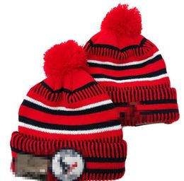 Men Knitted Cuffed Pom Houston Beanies HOU Bobble Hats Sport Knit Hat Striped Sideline Wool Warm BasEball Beanies Cap For Women A10