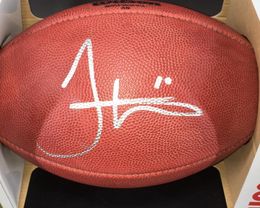 Tyreek Hill Stabler BLOUNT Starr Rodgers Tebow Brown Peterson Darnold Taylor Autographed Signed signatured signaturer auto Autograph Collectable football ball