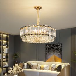 Light Luxury Crystal Chandelier Living Room Light Simple Modern Atmosphere Master Bedroom 2023 New Restaurant Whole-House Lights