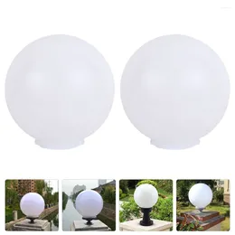 Wall Lamp 2 Pcs Fence Lampshade White Led Bulbs Ceiling Protector Accessory Round Rod Acrylic Ball Shaped