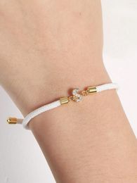 Link Bracelets Fashion 26 Initial Letter Bracelet Women Handmade Colourful Adjustable Rope For Jewellery Gift