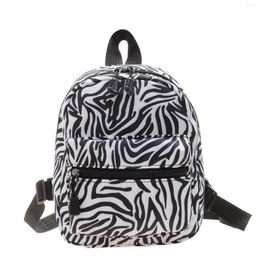 School Bags Women Girls Nylon Adjustable Strap Cute Animal Print Gift Butterflies Mini Backpack Outdoor Travel Lightweight Students Fashion