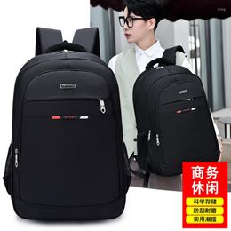 Backpack 2023 Middle School Student Schoolbag Men's Large-capacity Multi-pocket Business Leisure Travel Computer Bag