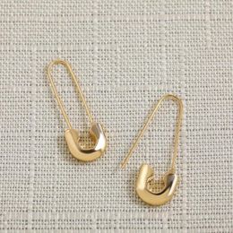 Hoop Earrings Punk Geometric Safety Pin Piercing For Women Minimalist Paperclip U-shape Small Jewelry 2023 Trendy