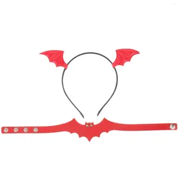 Bandanas Bat Headband Collar Women Headbands Adult Halloween Hair Accessories Costumes Kids