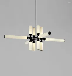 Pendant Lamps Nordic Living Room Chandelier Simple Art Glass Creative Model Dining-Room Lamp Coffee Shop Bedroom