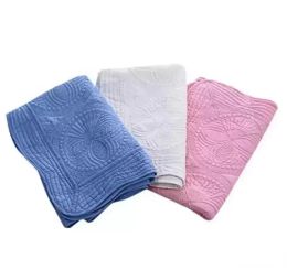 Bebek battaniye% 100 pamuk işlemeli çocuklar yorgan monogramlanabilir klima battaniyeleri bebek duş hediyesi 10 yeni tasarımlar fy3807
