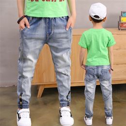 Jeans Boys' Jeans Loose Solid Casual Spring Autumn Boys' Jeans Children's Fashion Jeans 3 Years Old 4 5 6 7 8 9 10 12 13 14 Years Old 230406