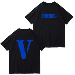 VLONE Brand printed shirts Men and Women O-neck Casual t shirts Classic Fashion Trend for Simple Street HIP-HOP Cotton Pullover DT104