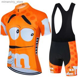 Cycling Jersey Sets Cartoon Cycling jersey Sets Men Cycling Clothing Summer Short Seve MTB Bike Suit Road Racing Bicyc Breathab Riding Clothes Q231107